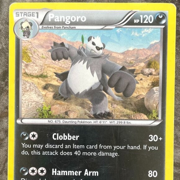 Pokemon Card Pangoro Stage 1 68/111 2014 Holo Rare Furious Fists - Picture 6 of 8